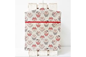 LINENWORLD Handmade Linen Cotton Peg Bag Peg Storage Clothespin Bag Piggies
