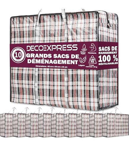 Kav Lot De 5 Sacs à Linge Extra Larges En Plastique Rangement Transport Courses Reutilisables Et Pliables Avec Fermeture Eclair Poignees Pour Le Des Vetements La 1072430917