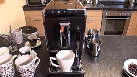 Tchibo Fully Automatic Coffee Machine Esperto Latte 19 Bar 1470 Watt Anthracite Includes 1 Kg Barista Caffe Crema Amazon De Home Kitchen