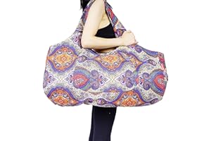 Aozora Yoga Mat Bag Large Yoga Mat Tote Sling Carrier with Pockets Fits Mats with Multi-Functional Storage Pockets Light and Durable