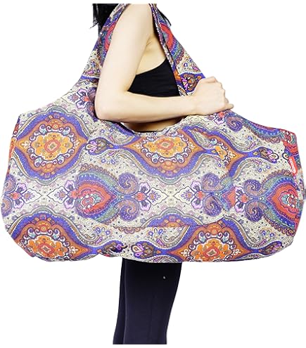 Yogamatte Tasche Groß Mit Reißverschluss - Tragbare Leinwand Tasche Für Yoga & Sport