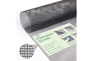 Loboo Idea Fiberglass Window Screen Mesh Replacement