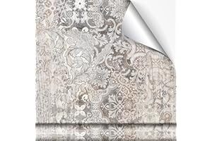 MEGADECOR DECORATE YOUR HOME Megadecor Vinilo Decorativo, modelo FLAXTON, 60cm x 240cm, Para Muebles y Paredes, Resistente al Agua y La Humedad (Texturizada)