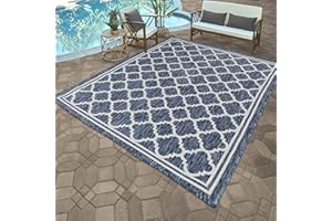 RUGS 4 SALE Rugs4Sale Flatweave Indoor/Outdoor Area Rugs modern design for space,garden,living room, bedroom, or conservatory. This versatile and great addition to your home décor.(160x230cm Trellis Design)