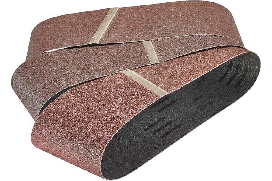 wolfcraft Fabric Sanding Belt Set, 75 x 533 mm, 5 Pcs. I 8417000