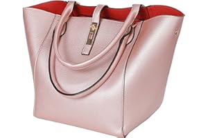 sqlp Damen Henkeltaschen Leder Groß Kapazität Shopper Tasche Student Schultasche Arbeit Handtasche für Damen Schultertaschen Weich Umhängetasche