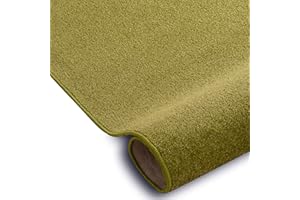 RUGSX Tappeto monocolore Eton per qualsiasi stanza, soggiorno, camera da letto, stanza dei bambini, tappeti, verde, misure differenti, 250x400 cm