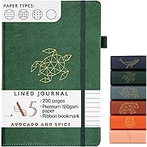 A5 Pink Notebook by Avocado and Spice - Journals for Women - Cute