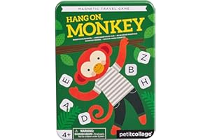 Petit Collage PTC328 - Hang On Monkey Magnetic Travel Game Juego, Multicolor