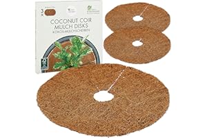 OwnGrown Kokosmatte Winterschutz Pflanzen : 3x20cm Kokosscheibe als Pflanzenschutz Winter – Kokosmatte Winterschutz für Pflanzen – Frostschutz Pflanzen – Ganzjähriger Topfschutz Pflanzen Winter