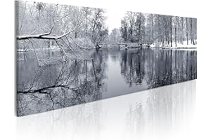 CUADROS B&D XXL murando Cuadro en Lienzo Paisaje 1 parte Impresión en Material Tejido no Tejido Impresión Artística Imagen Gráfica Decoracion de Pared