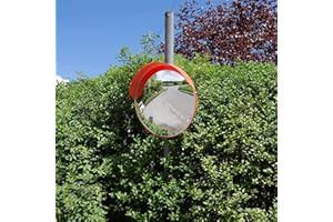 THE WORKPLACE DEPOT Blind Spot Mirror, Convex Outdoor Driveway Exit Road Safety Traffic Mirrors - 60cm