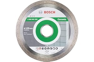 Bosch Professional 1x Diamanttrennscheibe Standard for Ceramic (für Stein, Keramik, Fliesen, Marmor, Ø 125 x 22,23 x 1,6 x 7 mm, Zubehör für Winkelschleifer)