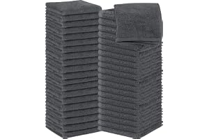 Utopia Towels – 60 stycken tvåldukar, 30 x 30 cm med hängande slingor, absorberande tvättlappar för att torka av och rengöra