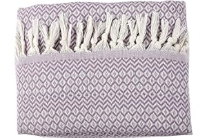 Tuiste Einzelbett Tagesdecke Lavendel Lila, Baumwolle, Couchüberwurf, Sofadecke, kuschelige TV-Decke, Couchdecke, Sesseldecke, Wendedecke, Bettüberwurf, Couch Überzug, Sommerdecke, 150x200 cm