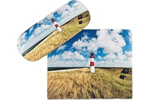 VON LILIENFELD Brillenetui Motiv Etui Brille Mikrofaser Brillenputztuch Brillenbox Stabiles Hardcase Set mit Stoff bezogen