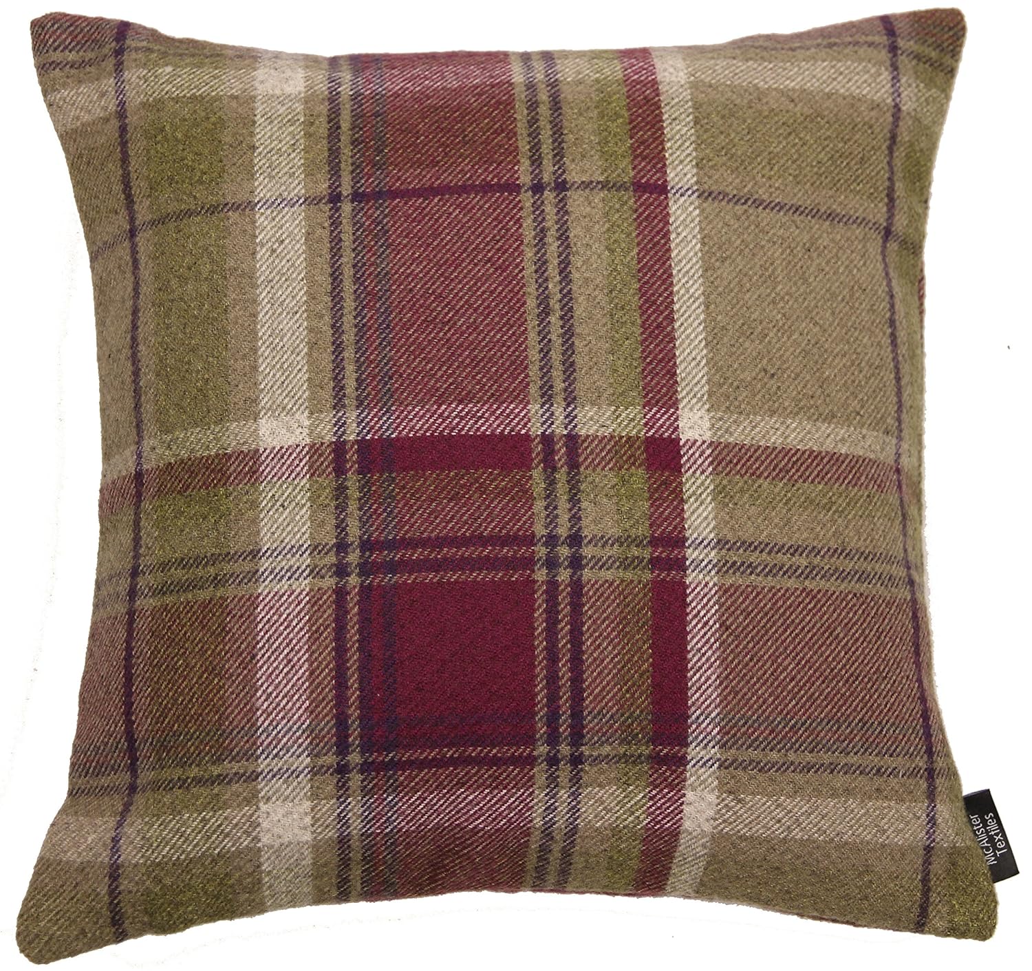 McAlister Textiles Heritage Scatter Plum Purple Tartan Cushion Covers