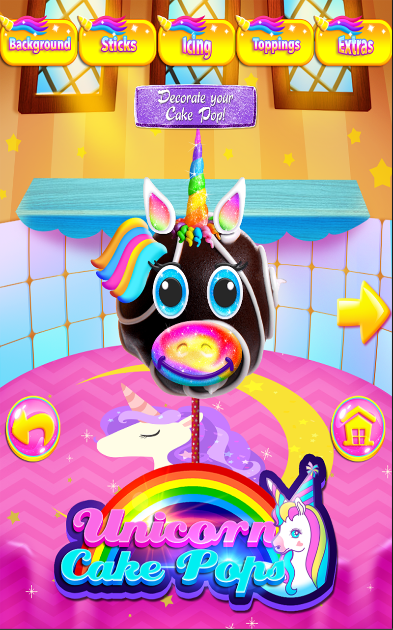 Unicorn Cake Pops Rainbow Food & Dessert Cooking Games FREE Amazon