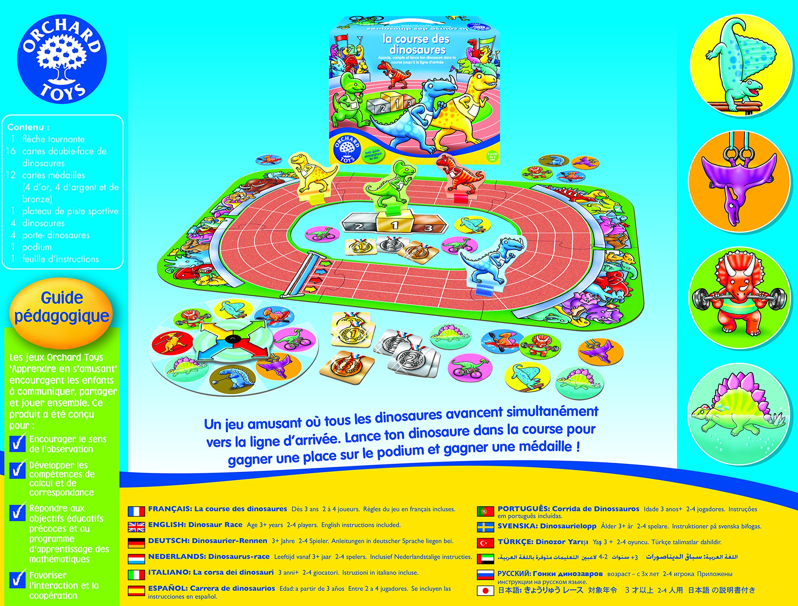 Orchard Toys – La carrera de los dinosaurios, 177 , color/modelo surtido - Imagen 3