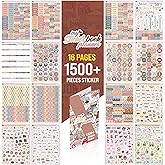 colortouch Planner Sticker Set - 1500+ Pieces Stickers - Edit for Calendar, Agenda, Diary, Planner, Notepad, Journal