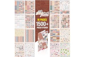 ‎COLORTOUCH colortouch Planer Stickers - 1500+ Stück Aufkleber Set für Monatsplaner - Scrapbook Stickers Zubehör für Kalender, Planner, Organizer, Agenda, Journal, Notizbuch - Stickeralbum, Dekorieren, Saisonal
