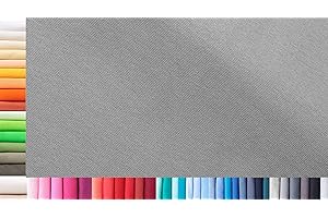Bündchenstoff XXL als Meterware|doppelt: 75cm breit|einfach: 150cm breit|Farbe: 46 Mausgrau|0,5m lang|96% Baumwolle, 4% Elasthan|Jersey|1buy3|Grundpreis pro qm: € 11,99