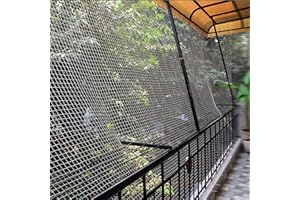 EasyShoppingBazaar Bird Net/Pigeon Net/Anti Bird Net UV Stabilized HDPE (with Clips & Tying Ropes) White - 10 x 6 Ft