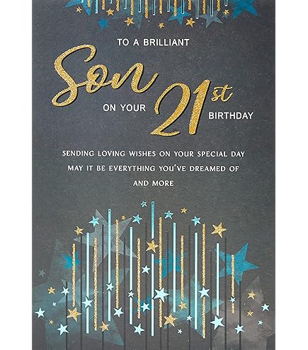 Biglietto Di Compleanno Personalizzato 21 ° Figlio Nipote Godson Nipote Fratello Amico 326172702241 - Foto 2