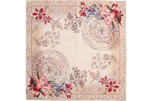 GIURI TESSUTI - TOVAGLIETTA Centrotavola quadrata in tessuto Gobelin Jacquard, Realizzata a mano in Italia (TOVAGLIETTA - SAPHIRA)