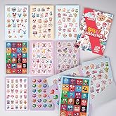 colortouch Sticker Set - &Ccedil;ocuklar, Kızlar ve Gen&ccedil;ler i&ccedil;in 200 Adet &Ccedil;ıkartma Seti - Scrapbook Sticker Book - Laptop, G&uuml;nl&uuml;k, A