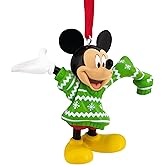 Hallmark Mickey Mouse and Oversized Jumper Ornament, Disney Tree Decoration, Disney Hanging Ornament, Christmas Hanging Ornam