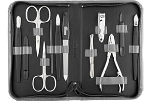 MARQUS Solingen Kit Manicure Professionale – Set da 12 Pezzi per Uomo e Donna - Ideale per uso personale o professionale. Design compatto, perfetto per ogni esigenza