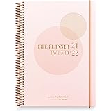 Academic Diary 2021-2022 | Burde Life Planner Pink | Week to View | Pink Academic Diary | Organise with Style | Weekly Planne