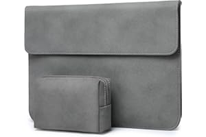 HYZUO Etui na laptopa o przekątnej 15", wodoszczelne, kompatybilne z MacBook Pro o przekątnej ekranu 15,4", z paskiem Touch Bar 2016-2019, A1707 A1990, z małym futerałem do noszenia, ciemnoszary