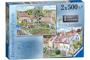 Ravensburger Cosy Cottages No.1 - North Yorkshire 2x 500 Piece Jigsaw Puzzles for Adults & for Kids Age 10 and Up