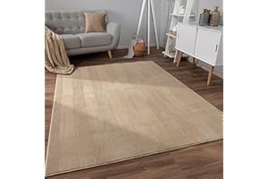 ‎PACO HOME Dywan Do Salonu Krótkie W³osie Boho Skandynawski Antypo¶lizgowa Strona, Rozmiar:200x280 cm, Kolor: Be¿owy