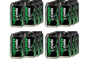 Green Cola Getränk Zuckerfrei Aspatamefrei Ohne Konservierungsstoffe Nur Natürliche Aromen inkl. Pfand (Dose 0,33l 24er Pack)
