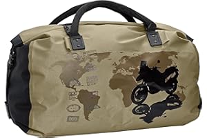 ‎QBAG QBAG Hecktasche Motorrad Motorradtasche Hecktasche/Gepäckrolle wasserdicht 08, leicht, widerstandsfähig, reißfest, absolut wasserdicht, kräftige Feste Tragegriffe, Sand, 80 Liter