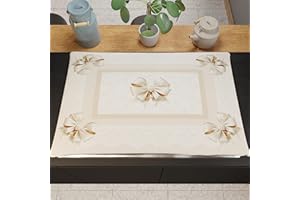 PETTI Artigiani Italiani - Accessori Tessili da Cucina, Copri Fornelli 46x70 cm in Microfibra, Coprifornello Elegante per Gas e Induzione, in Stampa Digitale Fiocco Beige, 100% Made in Italy