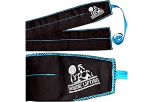 NORDIC LIFTING Crossfit Bandes (1 Paire/2 Wraps) 32" Force Pure pour haltérophilie | Entraînement | Musculation | Bodybuilding — pour Femmes et Hommes — Evite Les blessures Pendant l’haltérophilie