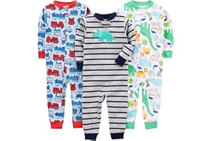 Simple Joys by Carter's Baby-Jungen Schlafstrampler (3er Pack)