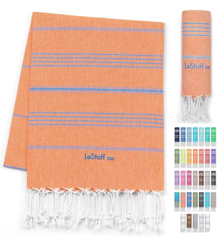 Bazaar Anatolia Oversized Turkish Beach Towel – 100% Cotton, Quick Dry, Boho Style – Purple Arpa (71x39") - View #2