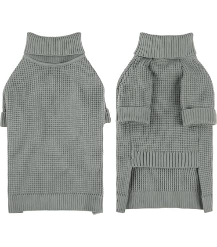 Pull Pour Chien Petite Taille ASENKU - Col Roulé Chaud, Manches Longues, Pour Hiver Et Intérieur