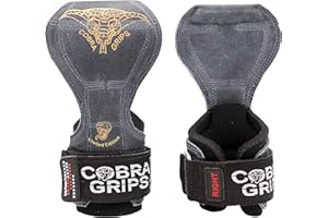 GRIP POWER PADS Cobra Grips Pro V2 Gants d'haltérophilie Robustes Sangles alternatives Crochets de Levage Idéal pour Les soulevés de Terre Réglable en néoprène Rembourré Poignet Soutien Musculation