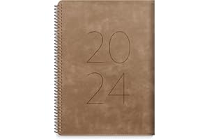 Burde Agenda 2024 Twist A5 | Agenda Semainier | 11 Décembre 2023-5 Janvier 2025 | | 21x15 cm A5 Format | Cover | En français