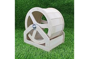 YankMooM Hamster Running Wheel,21cm Silent Spinner Guinea Pigs Exercise Wheel with Bracket Non Slip Small Pet Wheel Toy for Gerbil Mice Hedgehogs and Other Small Animals …
