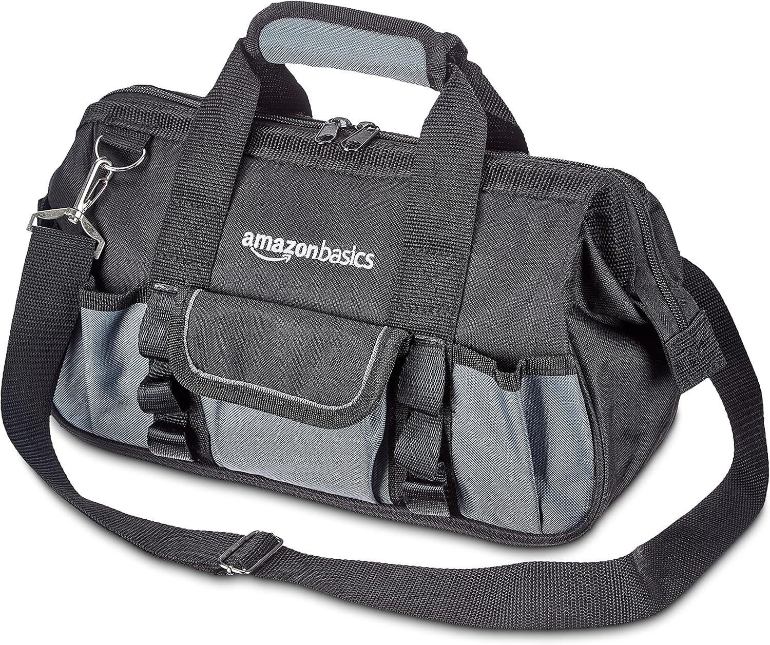 Amazon Basics Bolsa de herramientas, 30.5 cm, Negro