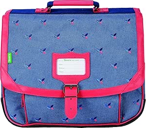 Tann's Broderies Satchel 38 cm Embroidery Anouk Blue, cm, Bleu