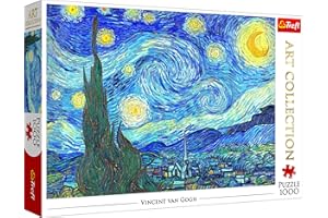 Trefl-Noche Estrellada Vincent Van Gogh Other License 1000 Piezas, Colección de Arte, Adultos y niños a Partir de 12 años Puzzle, Color