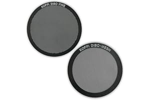 KOFFI DISC MESH & FINE - Reusable Stainless Steel Metal Filters - for use with AeroPress Coffee Maker